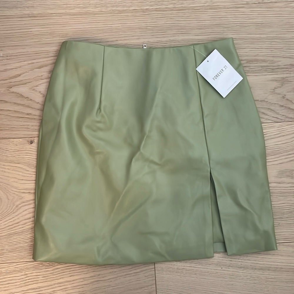 Faux Leather Mini Skirt